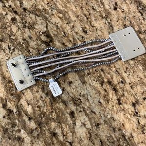 NWT Torrid Cuff Bracelet W/Beads and Suede Bands